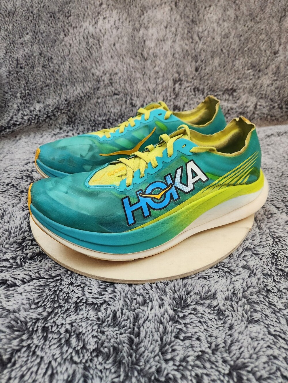 Hoka One One Rocket X2 Running Shoes Women’s 9.5 Men’s 8.5 - Picture 3 of 8
